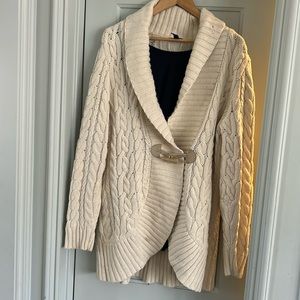 Cotton/nylon/rabbit hair sweater.